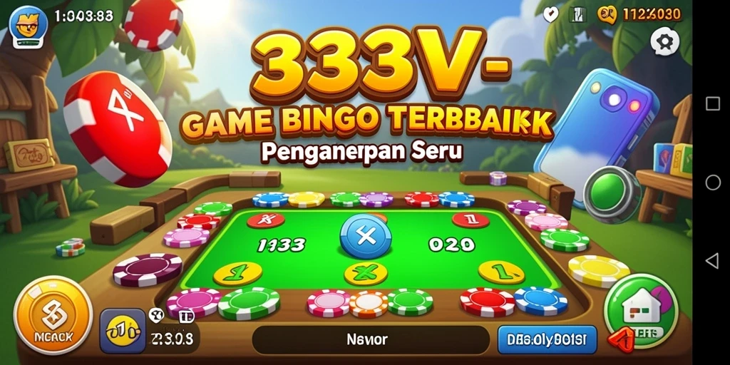 Screenshot gameplay 333V yang menunjukkan momen seru saat bermain Bingo.