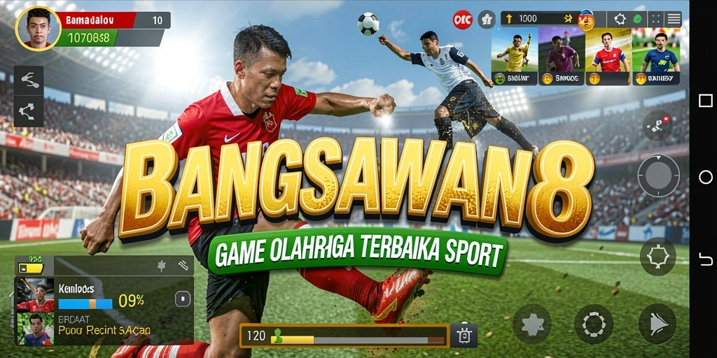 Tampilan gameplay seru dari BANGSAWAN88 yang menggambarkan berbagai olahraga.