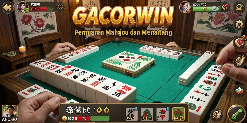 Screenshot GACORWIN menampilkan gameplay Mahjong yang menarik dan interaktif.