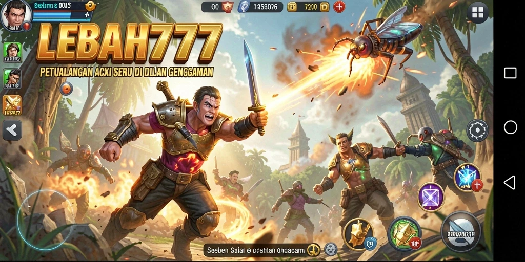 Tampilan mendebarkan dari gameplay LEBAH777 yang penuh aksi.