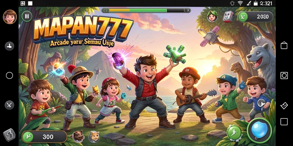 Screenshot gameplay MAPAN777 menunjukkan aksi seru dalam permainan arcade.