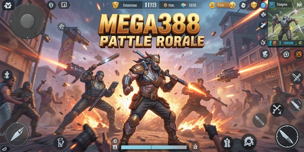 Gameplay mendebarkan di MEGA388 dengan pertempuran Battle Royale.
