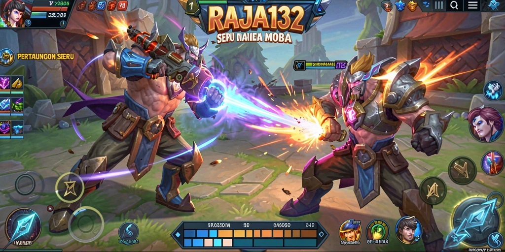 Tampilan gameplay seru dan dinamis dari RAJA132 yang penuh aksi.