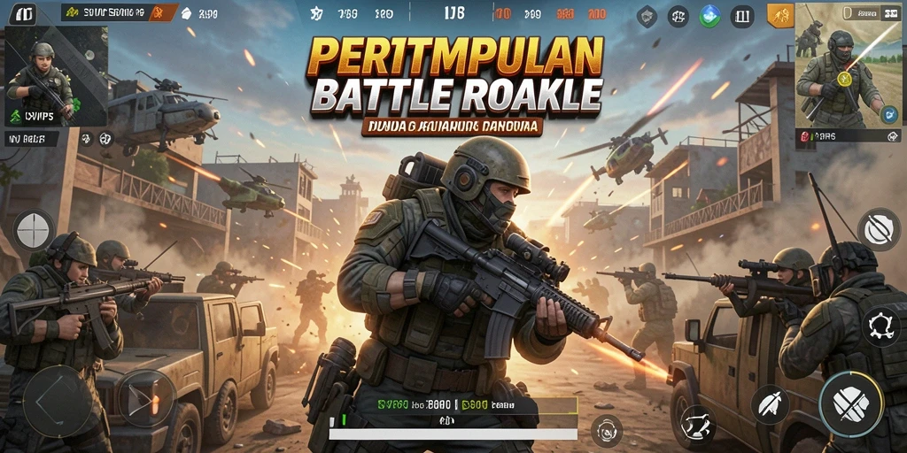 Tampilan menarik dari gameplay seru SVIP5 dalam pertempuran Battle Royale.